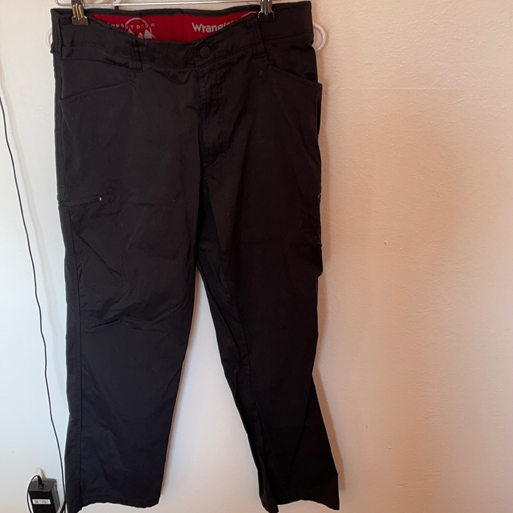 Wrangler Outdoor Performance Cargo Pants Men's 34x 30 Flex Waistband Hike black